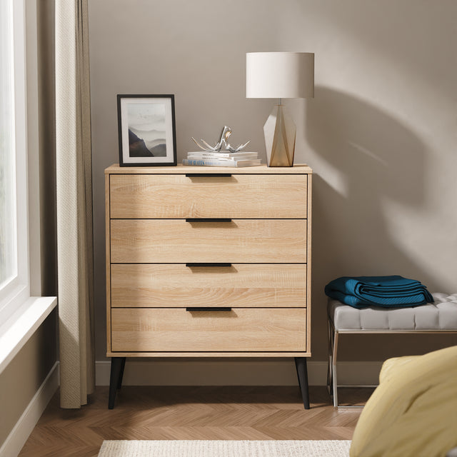 Hong Kong (Black Legs) 4 Drawer Chest