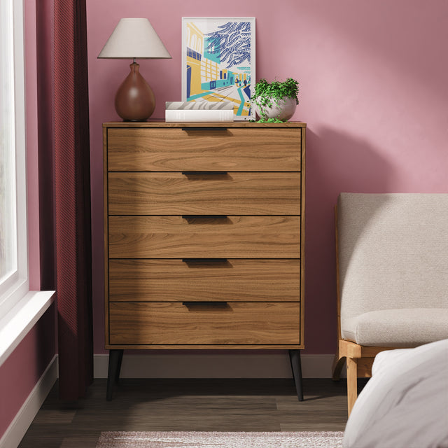 Hong Kong (Black Legs) 5 Drawer Chest
