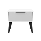 Hong Kong (Black Legs) 1 Drawer Bedside Cabinet  with Legs