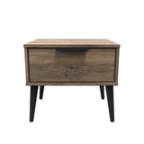Hong Kong (Black Legs) 1 Drawer Bedside Cabinet  with Legs