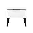 Hong Kong (Black Legs) 1 Drawer Bedside Cabinet  with Legs