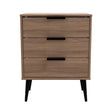Hong Kong (Black Legs) 3 Drawer Midi Chest with Legs