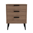 Hong Kong (Black Legs) 3 Drawer Midi Chest with Legs