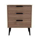 Hong Kong (Black Legs) 3 Drawer Midi Chest with Legs