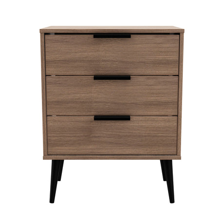 Hong Kong (Black Legs) 3 Drawer Midi Chest with Legs