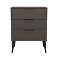 Hong Kong (Black Legs) 3 Drawer Midi Chest with Legs