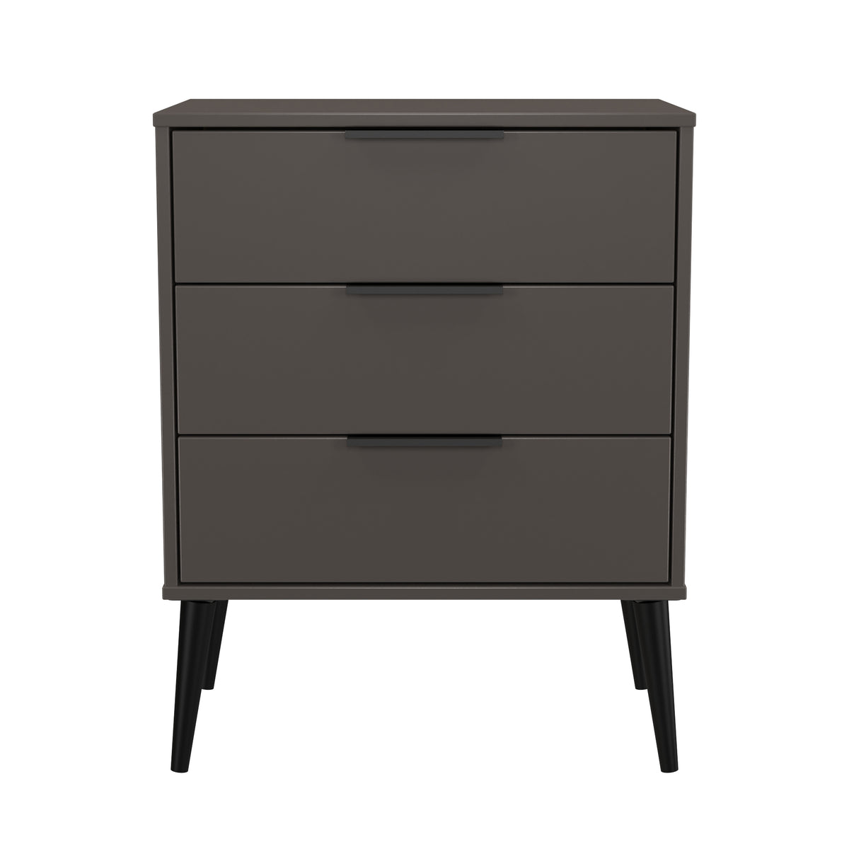 Hong Kong (Black Legs) 3 Drawer Midi Chest with Legs