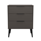 Hong Kong (Black Legs) 3 Drawer Midi Chest with Legs