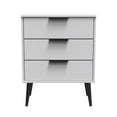 Hong Kong (Black Legs) 3 Drawer Midi Chest with Legs