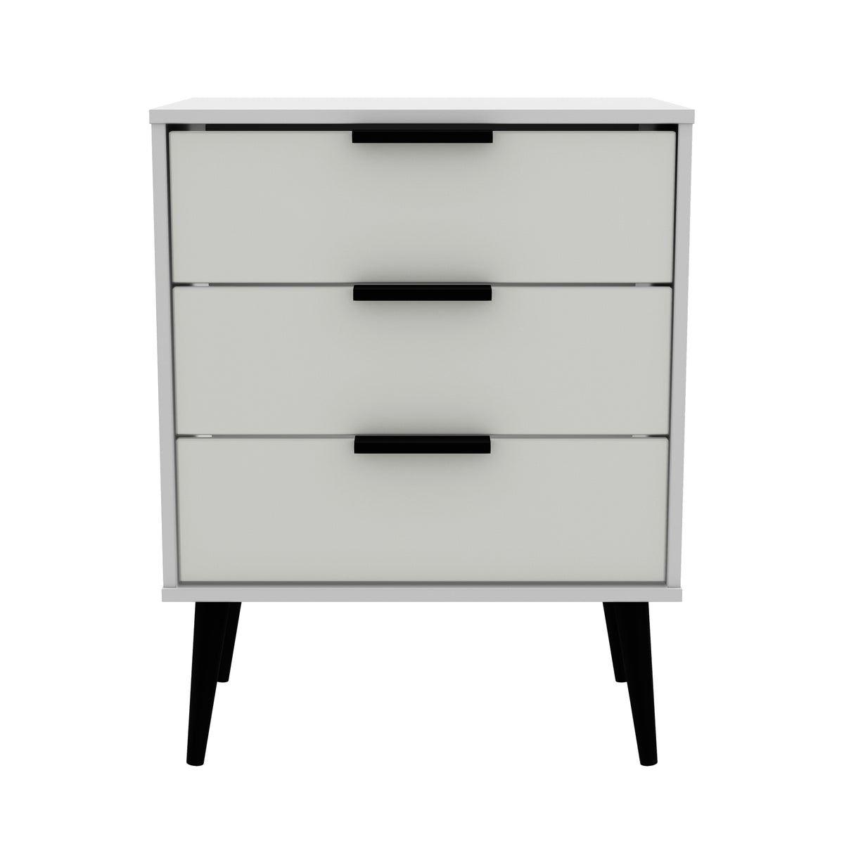 Hong Kong (Black Legs) 3 Drawer Midi Chest with Legs