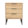 Hong Kong (Black Legs) 3 Drawer Midi Chest with Legs