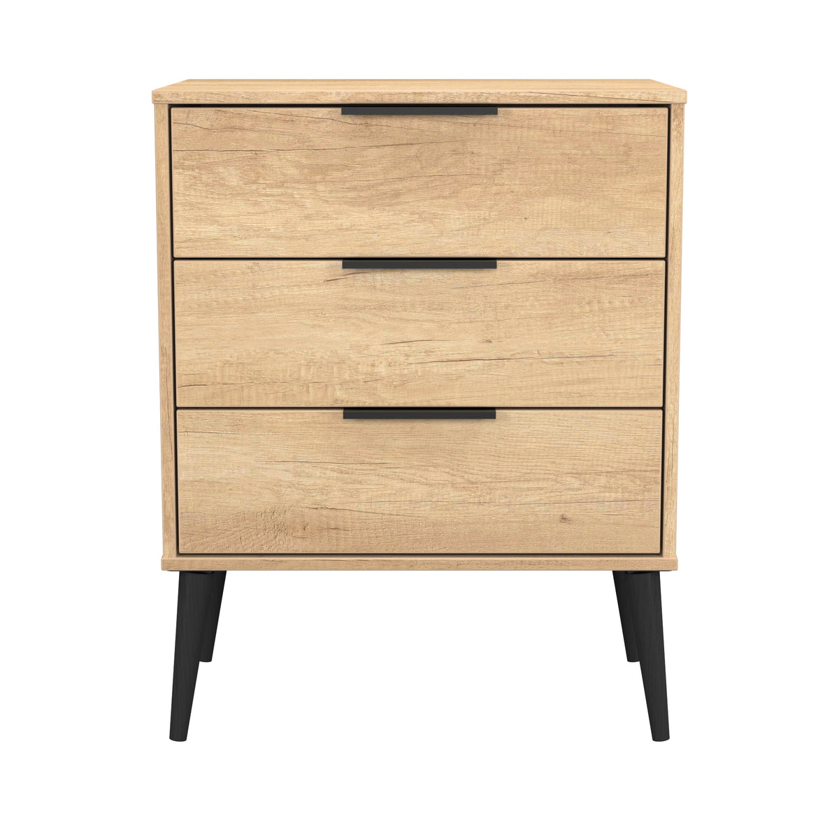 Hong Kong (Black Legs) 3 Drawer Midi Chest with Legs