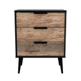 Hong Kong (Black Legs) 3 Drawer Midi Chest with Legs