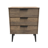 Hong Kong (Black Legs) 3 Drawer Midi Chest with Legs