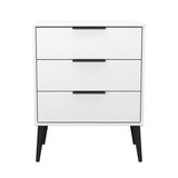 Hong Kong (Black Legs) 3 Drawer Midi Chest with Legs