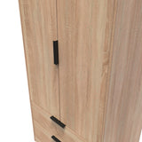 Hong Kong (Black Legs) Tall 2 Drawer Wardrobe