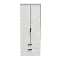 Hong Kong (Black Legs) Tall 2 Drawer Wardrobe