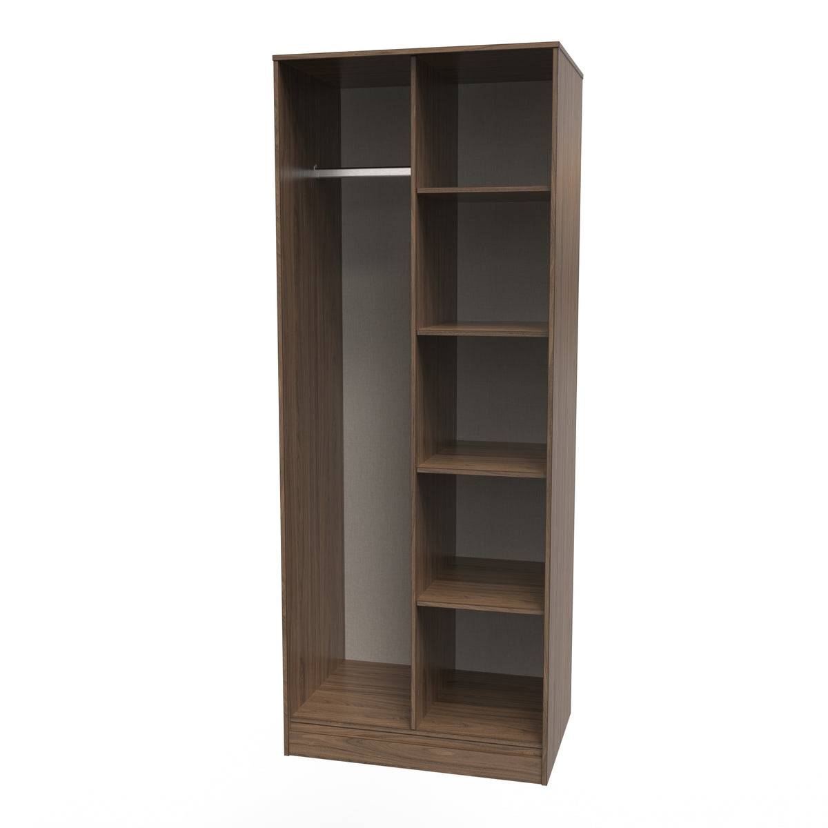 Hong Kong (Black Legs) Tall Open Wardrobe