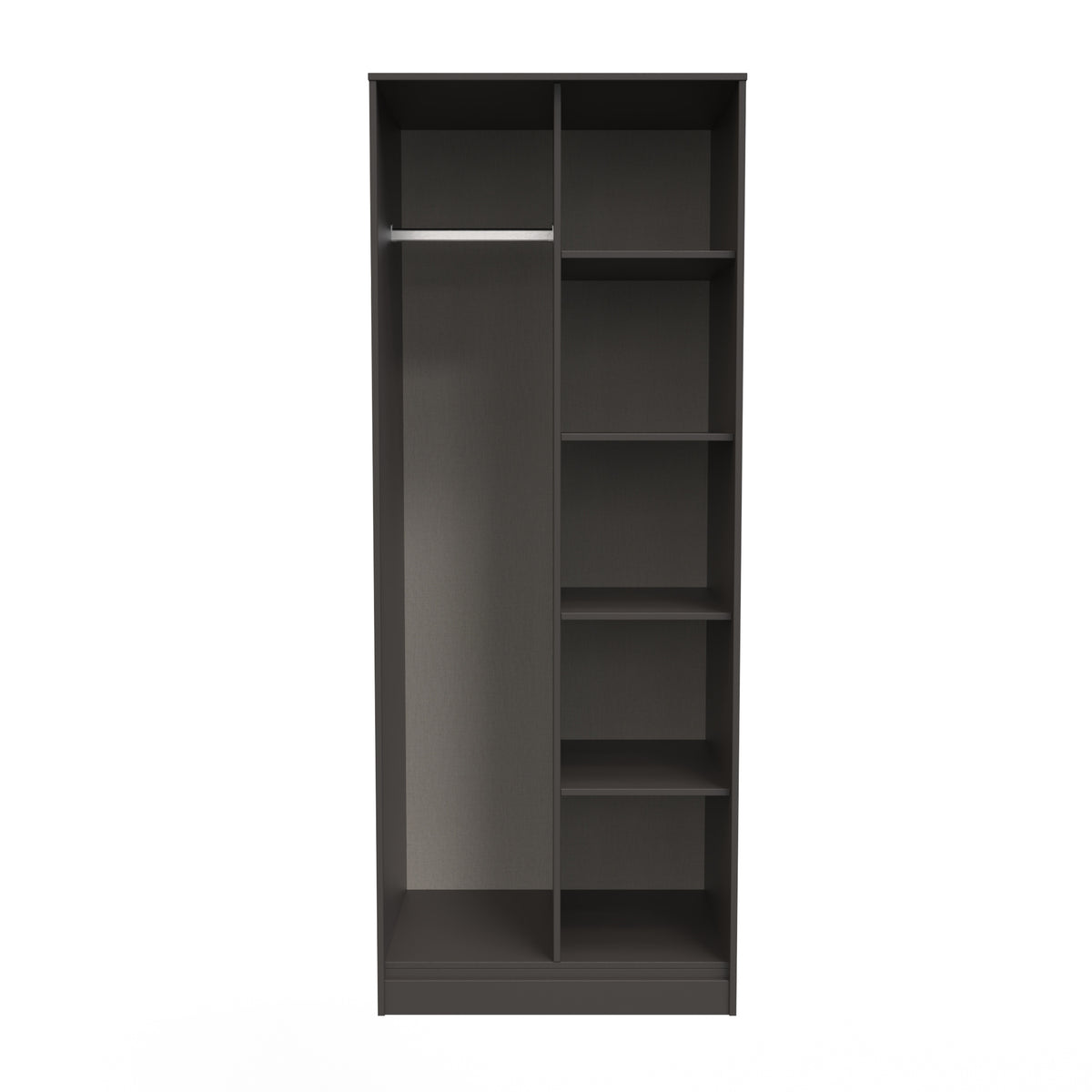 Hong Kong (Black Legs) Tall Open Wardrobe