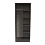 Hong Kong (Black Legs) Tall Open Wardrobe