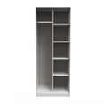 Hong Kong (Black Legs) Tall Open Wardrobe