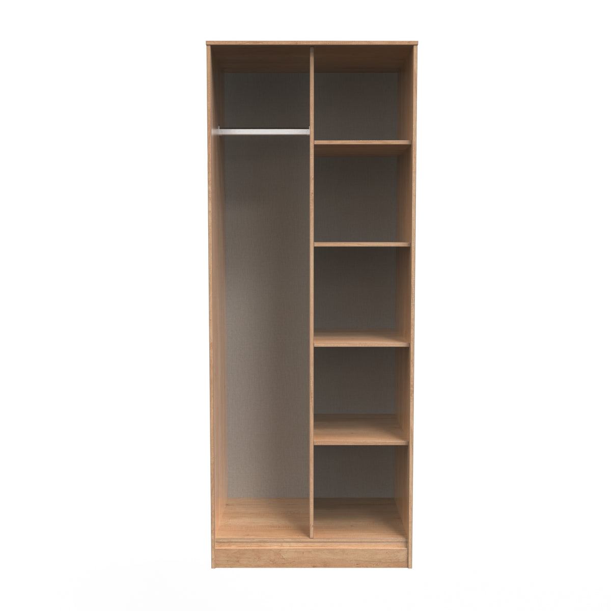 Hong Kong (Black Legs) Tall Open Wardrobe