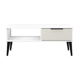 Hong Kong (Black Legs) 1 Drawer Coffee Table