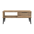 Hong Kong (Black Legs) 1 Drawer Coffee Table