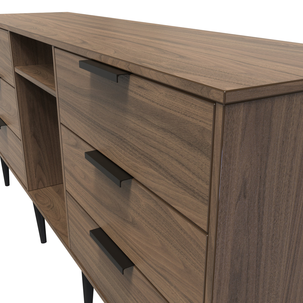 Hong Kong 6 Drawer TV Unit with legs
