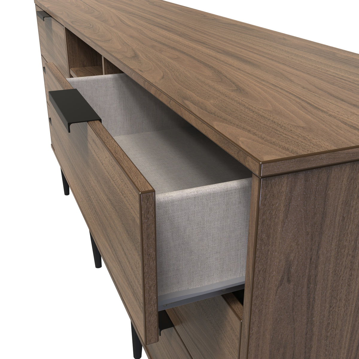Hong Kong 6 Drawer TV Unit with legs