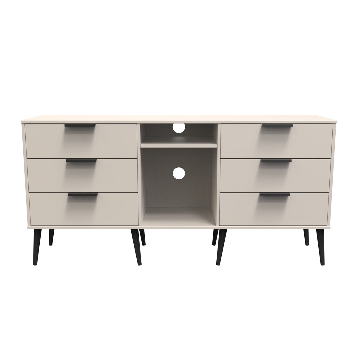 Hong Kong 6 Drawer TV Unit with legs
