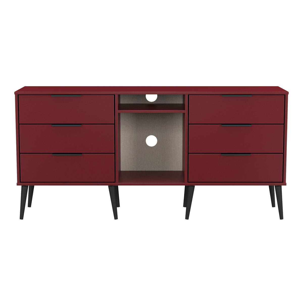 Hong Kong 6 Drawer TV Unit with legs