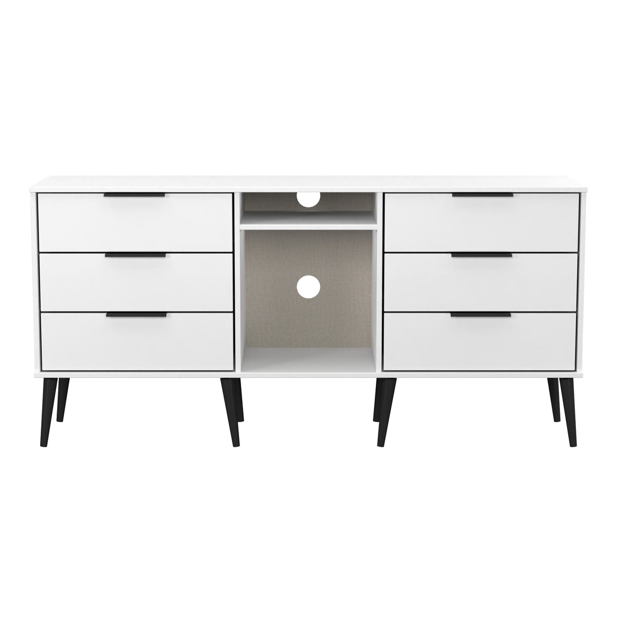 Hong Kong 6 Drawer TV Unit with legs
