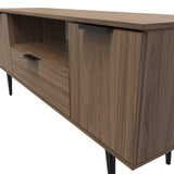 Hong Kong (Black Legs) 2 Door 1 Drawer Wide TV Unit