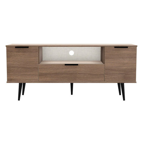 Hong Kong (Black Legs) 2 Door 1 Drawer Wide TV Unit