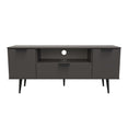 Hong Kong (Black Legs) 2 Door 1 Drawer Wide TV Unit