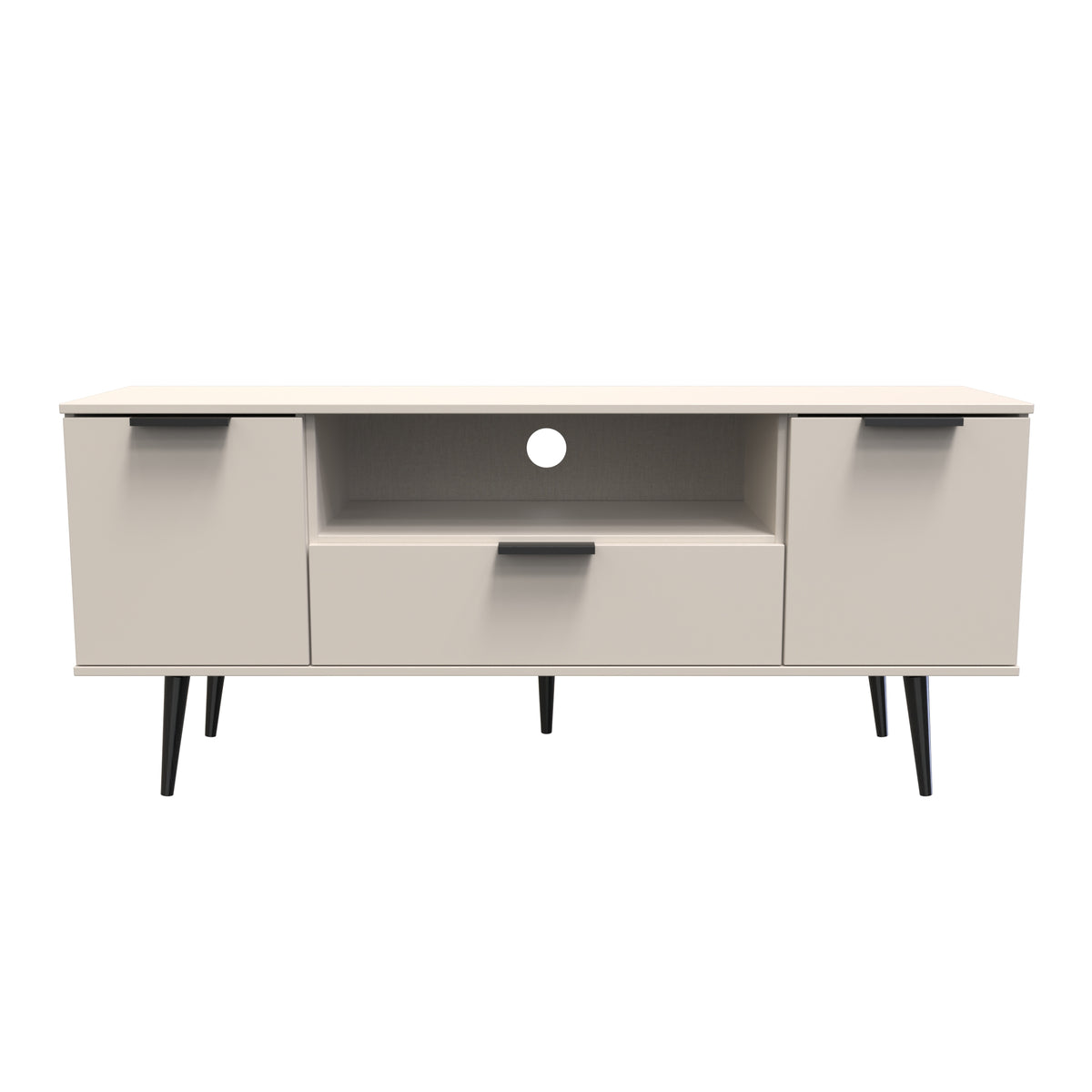 Hong Kong (Black Legs) 2 Door 1 Drawer Wide TV Unit