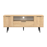 Hong Kong (Black Legs) 2 Door 1 Drawer Wide TV Unit