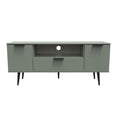 Hong Kong (Black Legs) 2 Door 1 Drawer Wide TV Unit