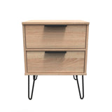 Hong Kong 2 Drawer Bedside Cabinet