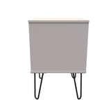 Hong Kong (Black Hairpin Legs) 2 Drawer Bedside Cabinet