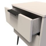 Hong Kong (Black Hairpin Legs) 2 Drawer Bedside Cabinet