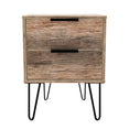 Hong Kong 2 Drawer Bedside Cabinet