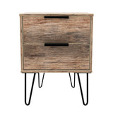 Hong Kong 2 Drawer Bedside Cabinet