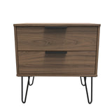 Hong Kong (Black Hairpin Legs) 2 Drawer Midi Chest