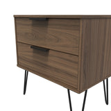 Hong Kong (Black Hairpin Legs) 2 Drawer Midi Chest