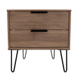 Hong Kong (Black Hairpin Legs) 2 Drawer Midi Chest