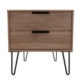 Hong Kong (Black Hairpin Legs) 2 Drawer Midi Chest