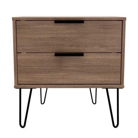 Hong Kong (Black Hairpin Legs) 2 Drawer Midi Chest