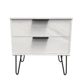 Hong Kong (Black Hairpin Legs) 2 Drawer Midi Chest